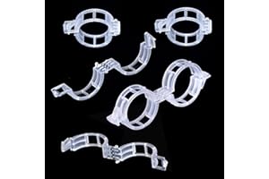 ANUTRION 120Pcs Plant Support Clips, Plastic Trellis Plant Support Clips for Support, Garden Clips, Grape Vine, Tomato Vegetables Trellis Clips, Garden Clips to Grow Upright Makes Plants Healthier