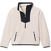 Columbia Youth Sequoia Grove Half Zip Fleece Jacket, Dark Stone/Black, Medium