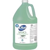 Dial Professional Basics Hypoallergenic Liquid Hand Soap, 128 Fl Oz | 1 Gallon Refill Bottle, Formulated for Sensitive Skin, Contains Glycerin for Hydration, Green Color