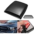 Universal Car Hood Scoop - 10x7 Inch ABS Plastic Air Flow Vent Cover In Multiple Colors