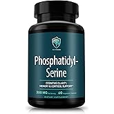 Phosphatidylserine Supplement – Premium Nootropic for Brain Health, Memory, Focus & Stress Support – 300mg Sunflower Lecithin, Soy-Free, Non-GMO, High Purity & Potency, Made in USA