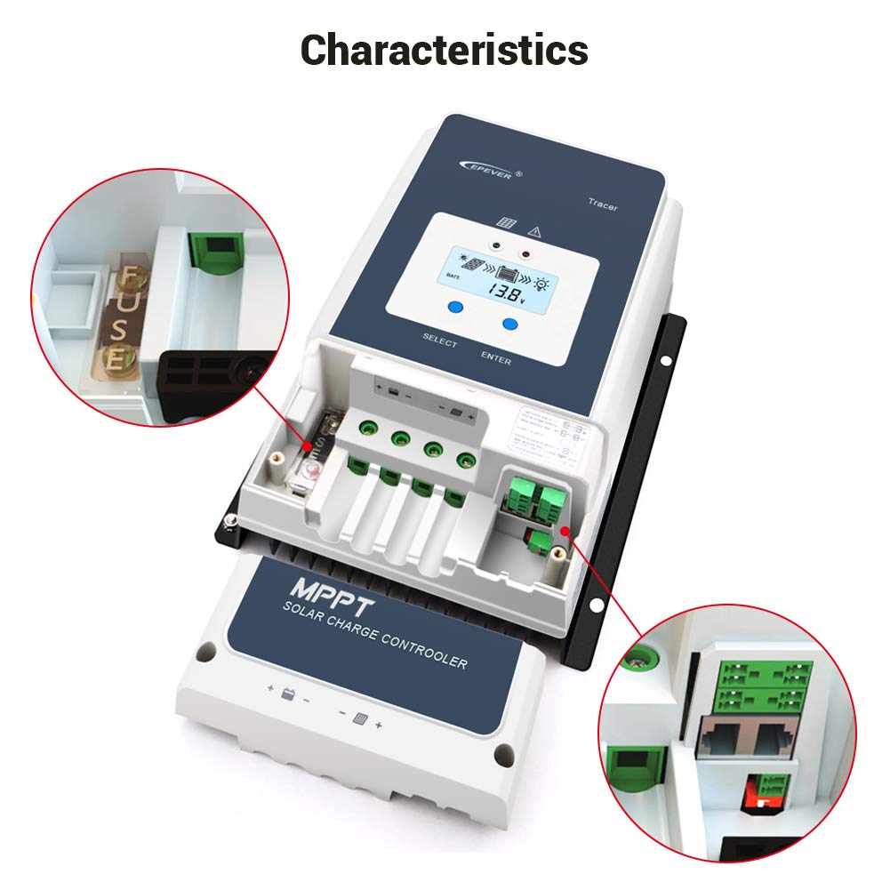 Mua EPEVER 50A MPPT Solar Charge Controller 12V/24V/36V/48V Auto Max.PV ...