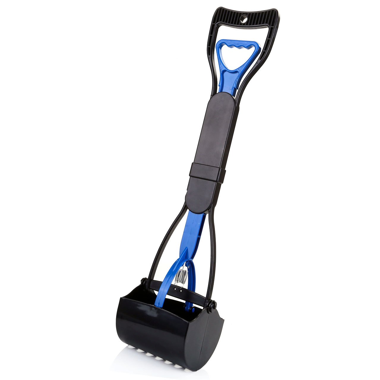 CozyCabin Dog Pooper Scooper Pickup Tool Dog Waste Scoop Sanitary Shovel - Great in Grass, gravel, Snow, Dirt, Cement (Blue)