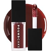 POUND CAKE Cake Theory: Lip Tone Equalizing Oil | For Balanced Lip Color | Hydrating and High-Shine Blurring Lip Oil with Purple Brown Tint | Clean, Vegan, and Moisturizing Formula – 0.23 oz, Browning