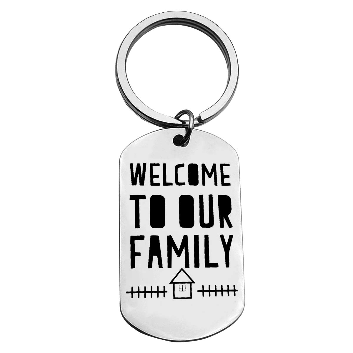 Huwujiu Daughter-in-Law Gifts Son in Law Keyring Gifts for Welcome to Our Family Keyring Wedding Gift for Daughter in Law from Mother in Law Father in Law