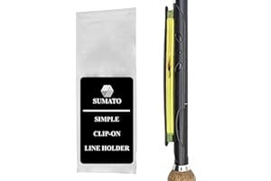 SUMATO Tenkara Clip On Line Holder Kebari Line Winder Simple Line Keeper Fly Fishing Accessoriy Easy Fishing Pole Hook Keeper Single Pack