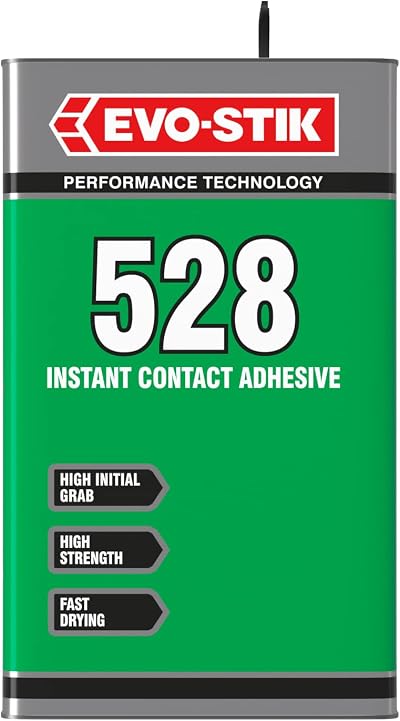 Evo-Stik 528 Instant Contact Adhesive 5L Multipurpose High Shear