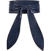 WHIPPY Women Obi Belt Fashion Wrap Around Wide Waistband Knotted Belt for Dress