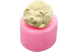 INHEMING Hedgehog Silicone Soap Mold, Cute 3D Hedgehog Resin Mold, Home DIY Scented Candle Making Mold