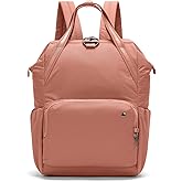 Pacsafe Women's Citysafe CX 17L Anti Theft Backpack-Fits 16 inch Laptop, ECONYL Rose, One Size