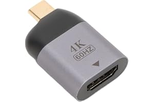 HDMI Female to USB C Male Adapter, 4K@60Hz USB C to HDMI Adapter, Portable Aluminum Type C Adapter for All USB C Interface La