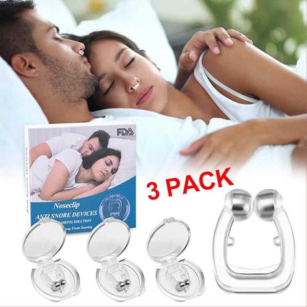 Clip Nasal Magnétic Anti-Ronquidos, ZHWUEU Dilatador Nasal Anti ...