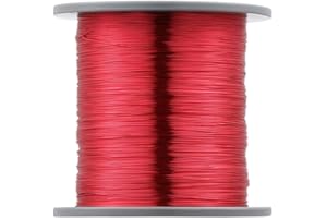 BINNEKER 30 AWG Magnet Wire - Enameled Copper Wire - Enameled Magnet Winding Wire - 1.0 lb - 0.0098" Diameter 1 Spool Coil Red Temperature Rating 155℃ Widely Used for Transformers Inductors