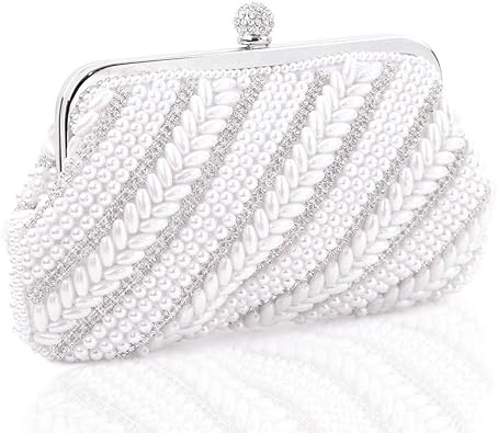 White evening purse Clearance