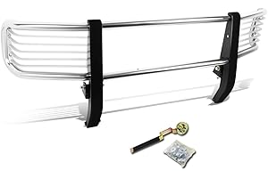 DNA MOTORING GRILL-G-002-SS Stainless Steel Alloy Front Bumper Brush Grille Guard Compatible with 99-12 Mercedes G500