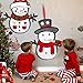 Qrooper DIY Felt Snowman DIY Kids Toys, Hanging Christmas Decorations with 44 Detachable Ornaments, Kids Toys for 2 3 4 5 Years Old,Set of 2 Pieces