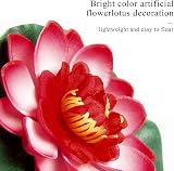Sixfolo Set of 6 Artificial Lotus Foam Flowers 10 cm Floating Lily Decoration view 4