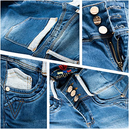 Laty Rose 2016 Jeans Colombianos Levanta Cola Blue Denim Butt Lifter Jeans  Light Blue 9 - Thumbnail 6