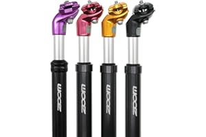 DJC Bike Suspension Seatpost Shock Absorber Damper Post 27.2 30.9 31.6 mm, Lightweight Aluminum Body