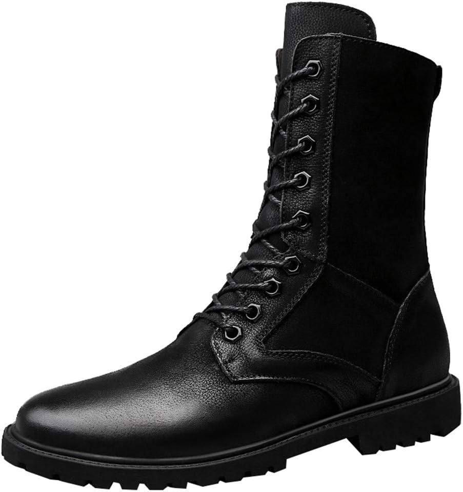 Men's Chelsea Boots Military Boots Outdoor Men's Combat Boots Lightweight Tactical Boots Breathable Army Training Shoes Durable Safety Work Boots