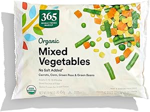 365 by Whole Foods Market, Organic Mixed Vegetables No Salt Added, 16 oz, (Frozen)