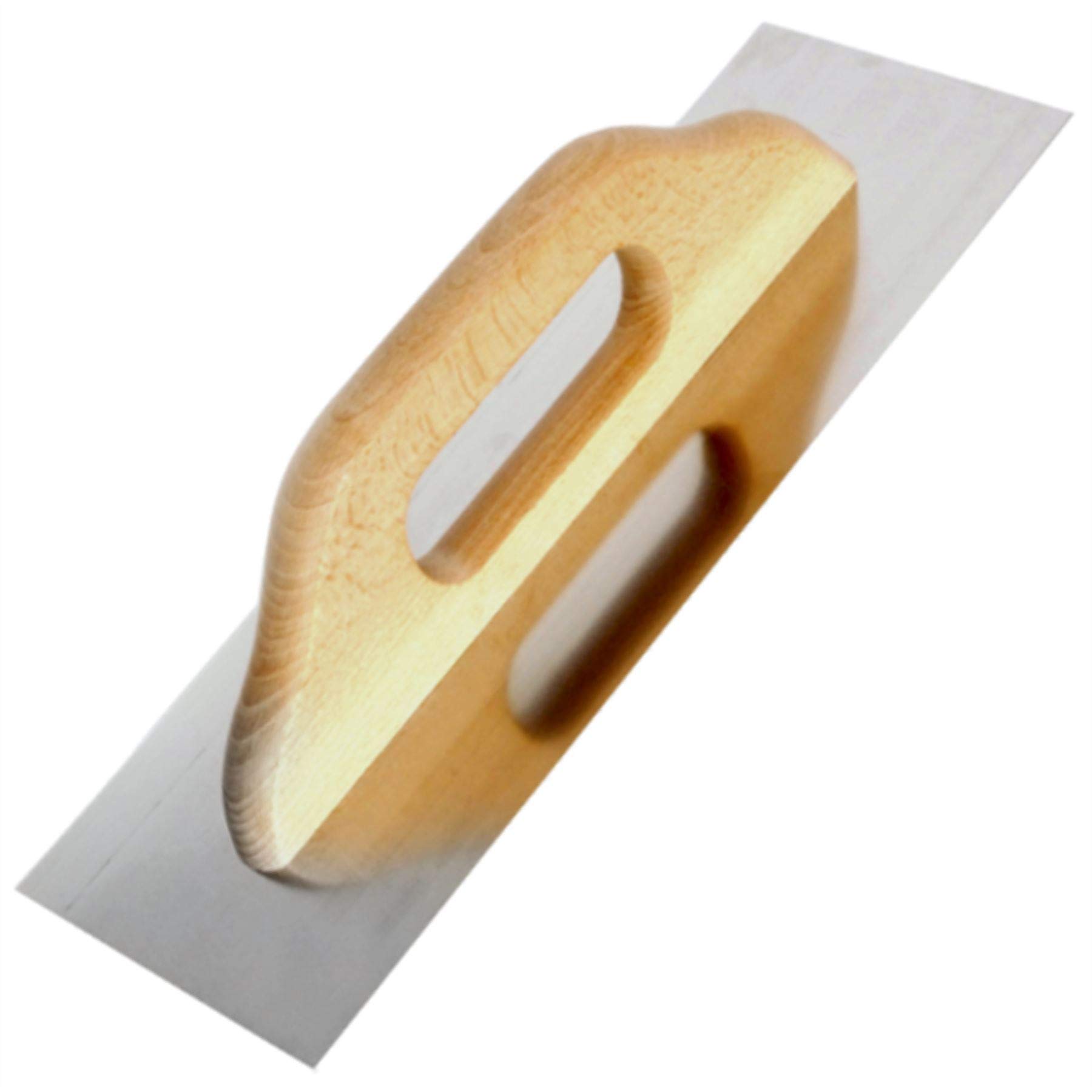 Toolty Professional Stainless Steel Trowel, Putty Trowel, Mortars Trowel, Finishing Trowel - 360mm - for Plaster, mortars, adhesives - Wooden Handle, Plastering, DIY - TLTY-6400