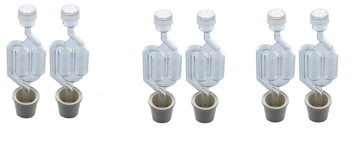 Twin Bubble Airlock And Carboy Bung (Pack Of 2) (6 Units) on Galleon