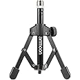 ammoon Foldable Tripod Desktop Microphone Stand Holder for Podcasts, Online Chat, Conferences, Lectures,meetings, and More