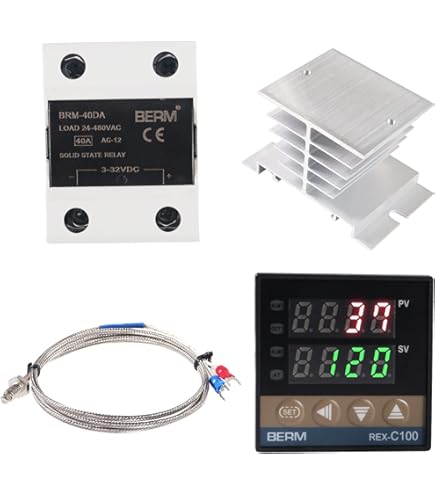 Keenso REX-C100FK02-M*AN Temperature Controller, 0-400C, PID Self 