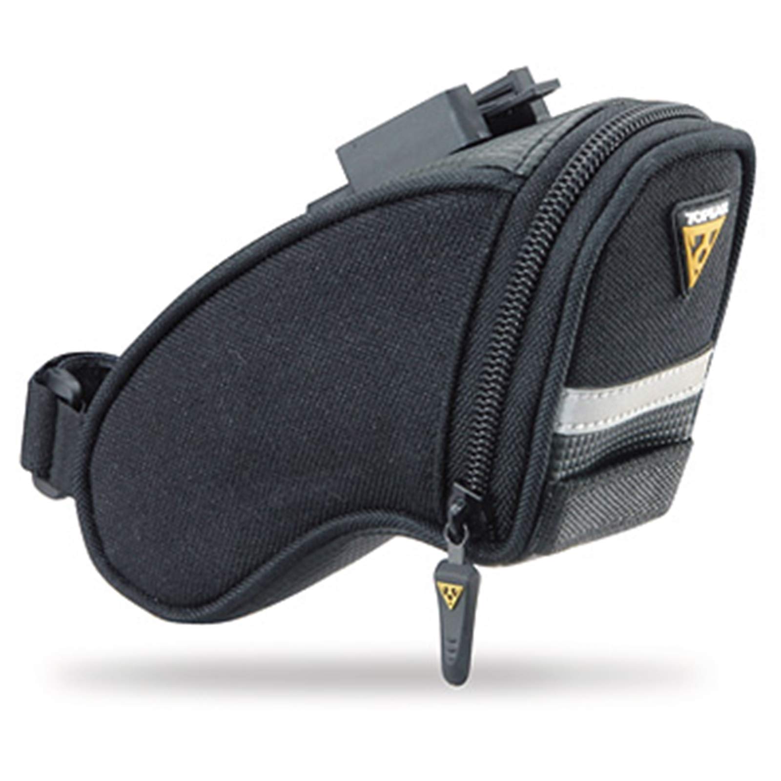 Topeak Unisex Adult Aero Wedge Pack Saddle Bag - Black, 15 x 8 x 7.5 cm/0.41 Litre