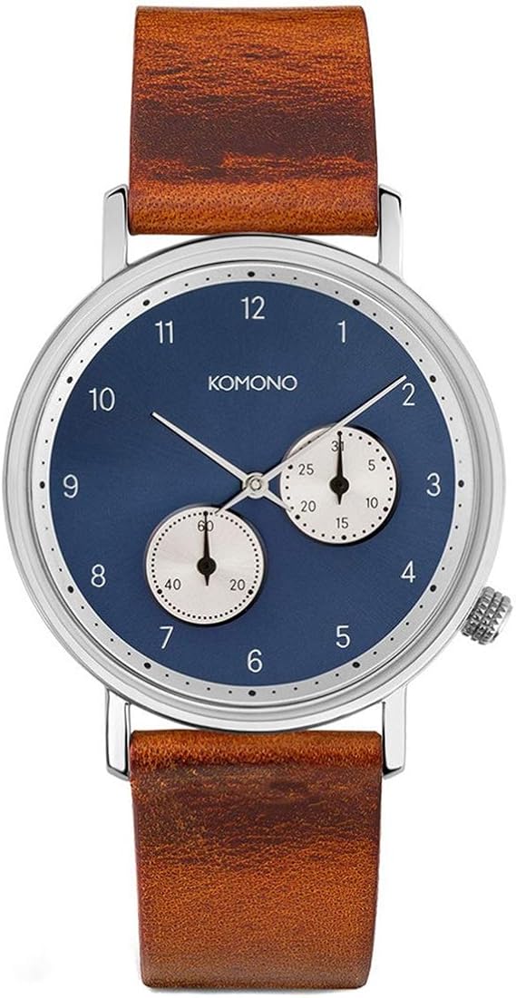 Amazon Komono コモノ 時計 メンズ ユニセックス Walther ワルサー コニャック Kom W4001 ブラウン レザー 正規代理店 メンズ腕時計 腕時計 通販