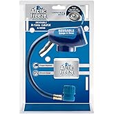 A/C Pro Arctic Freeze Car Air Conditioner Refrigerant Gauge and Hose, Reusable AC Recharge Kit Compatible with R-134A Cans with Self Sealing Valves, A/C Pro