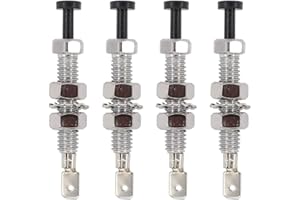 XtremeAmazing Universal Auto Car Trunk Door Alarm Light Hood Jamb Pin Switch Bonnet Pack of 4