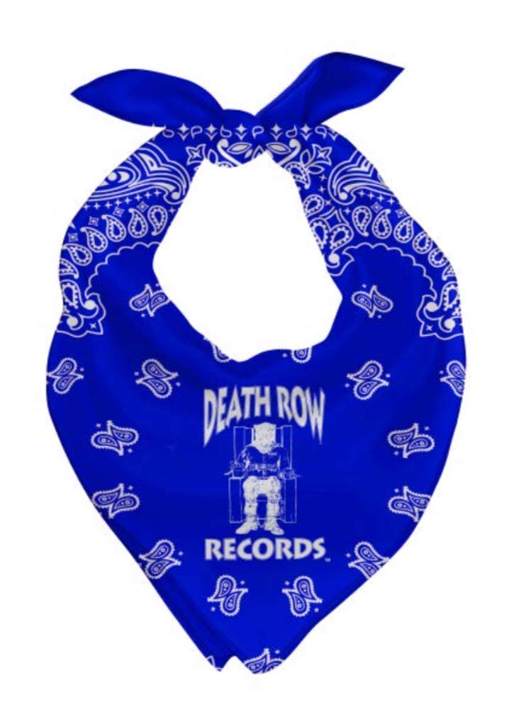 Fresh Pawz Death Row Logo | Cooling Bandana for dogs. Blue - Large