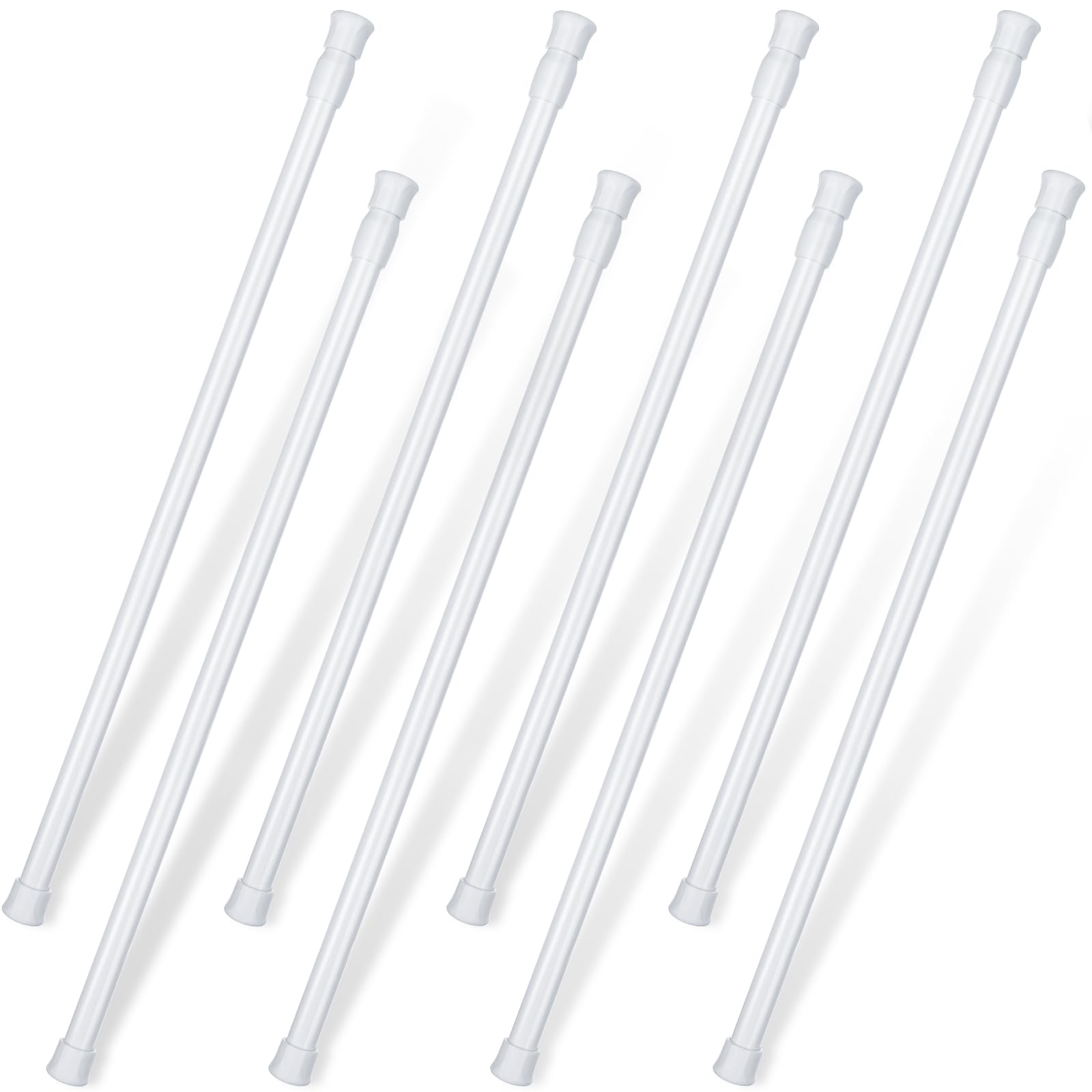 Photo 1 of 8 Pack Window Security Bar Window Lock Bar 15.7-27.6 Inch 1/2'' Diameter Adjustable Sliding Glass Door Lock Window Safety Bars with Rubber Tips Sliding Door Security Stick for Bathroom Cupboard