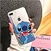 C CASESOPHY Soft TPU Clear Blue Case for iPhone 7+ 7Plus 8+ 8Plus Large Size 5.5 Screen Ultra Slim Fit Cartoon Finger Love Red Heart Protective Cool Lovely Cute Fashion Gift Girls Teen Kids Boys