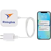 Risinglink WiFi Power Outage Alarm Detector, Power Failure &amp; Restoration Alerts with SMS Text, Email &amp; Audible Alarm