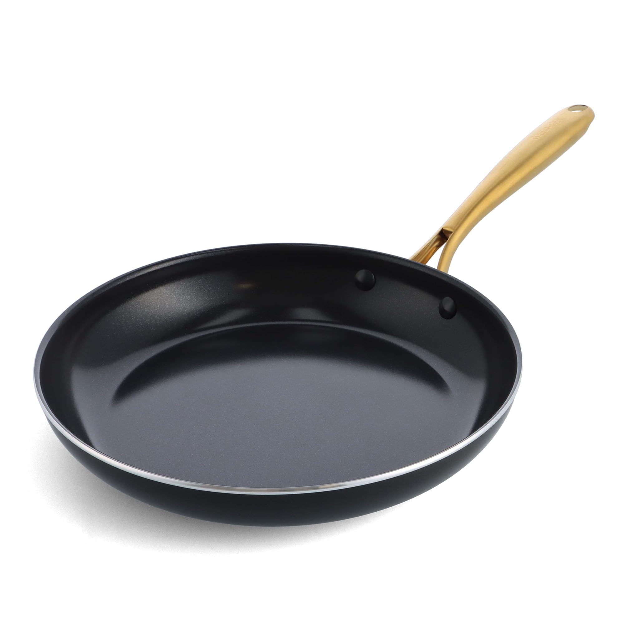 グリーンパン(Greenpan) GREENPAN ストゥディオ studio 有害物質を一切含まない砂由来のミネラル成分のセラミックコーティング フライパン 28cm IH ガス 対応 くっ付きにくい ダイヤモンド粒子配合で高い熱伝導性 ベルギー発ブランド 軽くて熱くなりにくいハンドル 食洗機対応 外面も汚れにくい 耐熱温度が高く商品画像