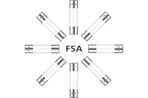 ALLECIN 5A 250V 5x20MM Fast Blow Glass Fuse 5 Amp 250 Volt 0.2 x 0.78 Inch Fast-Acting Tube Fuses F5AL250V (Pack of 30Pcs)