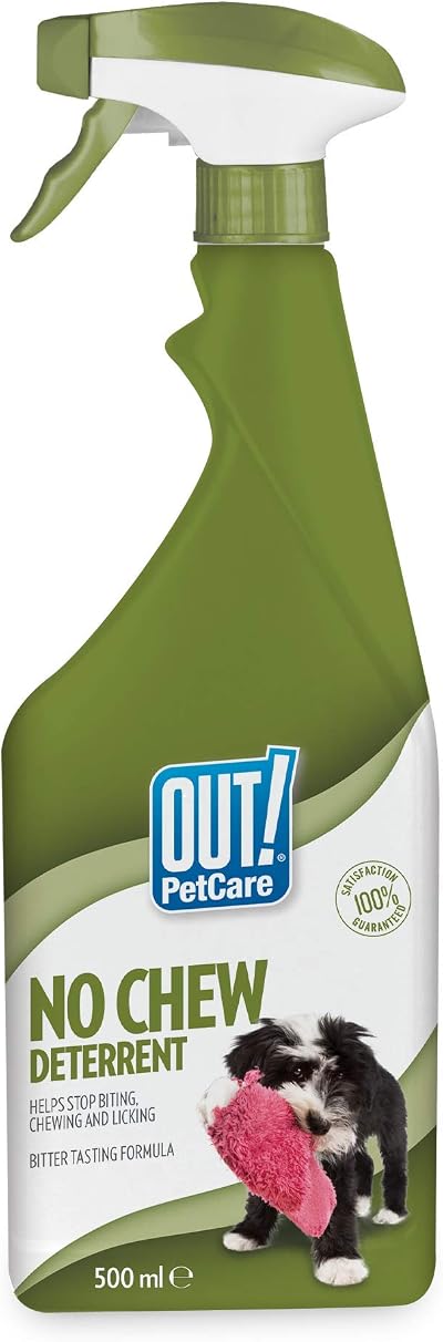OUT! No Chew Deterrent 500 ml Dog Chewing Licking Sprayer