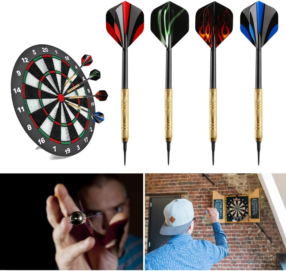 Accmor 12 Pcs Soft Tip Darts, 14g Plastic Tipped Dart, Attach Extra 36 Black 2BA Replacement Tips, Soft Tip Darts for Electronic/Plastic Dartboard. : Sports & Outdoors