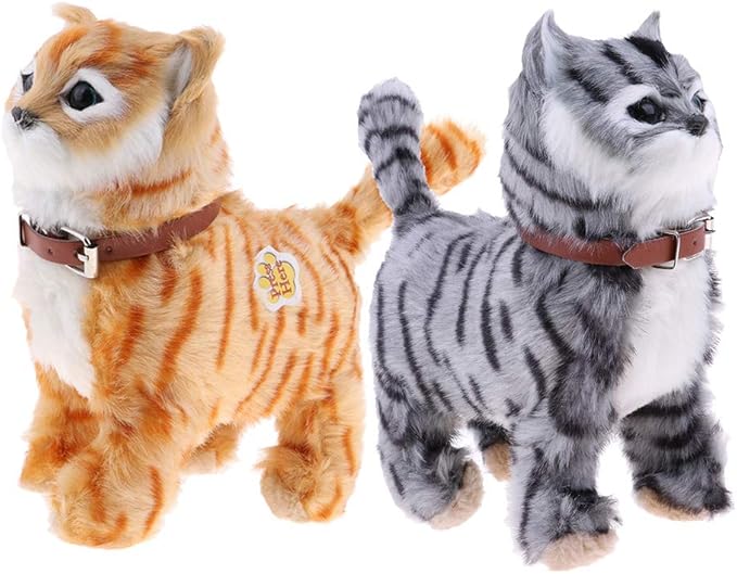 Dailymall Electronic Plush Cat Toys Stuffed Toys Walking Cat Meow Toys