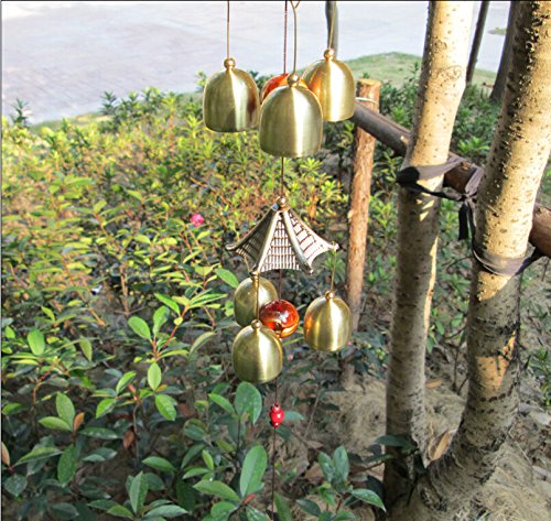 Sun Cling Great Sound Bronze Color Temple Bells Wind Chimes Windchimes