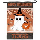 Texas Longhorns Happy Halloween Double Sided Garden Yard Flag