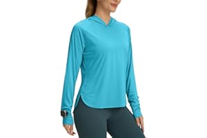 SEAMAID Women's UPF 50+ Sun Shirt SPF Long Sleeve Lightweight Hoodie UV Protection Clothing Hiking Fishing Outdoor