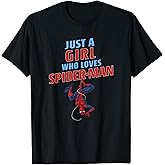 Marvel Spider-Man Classic Just A Girl Who Loves Spider-Man T-Shirt