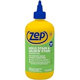 Zep Mold Stain &amp; Mildew Stain Remover Gel - 12 oz (Pack of 1) | Bleach gel cleans mold and mildew stains on grout, caulk, tile, appliance seals, showers, and sinks.