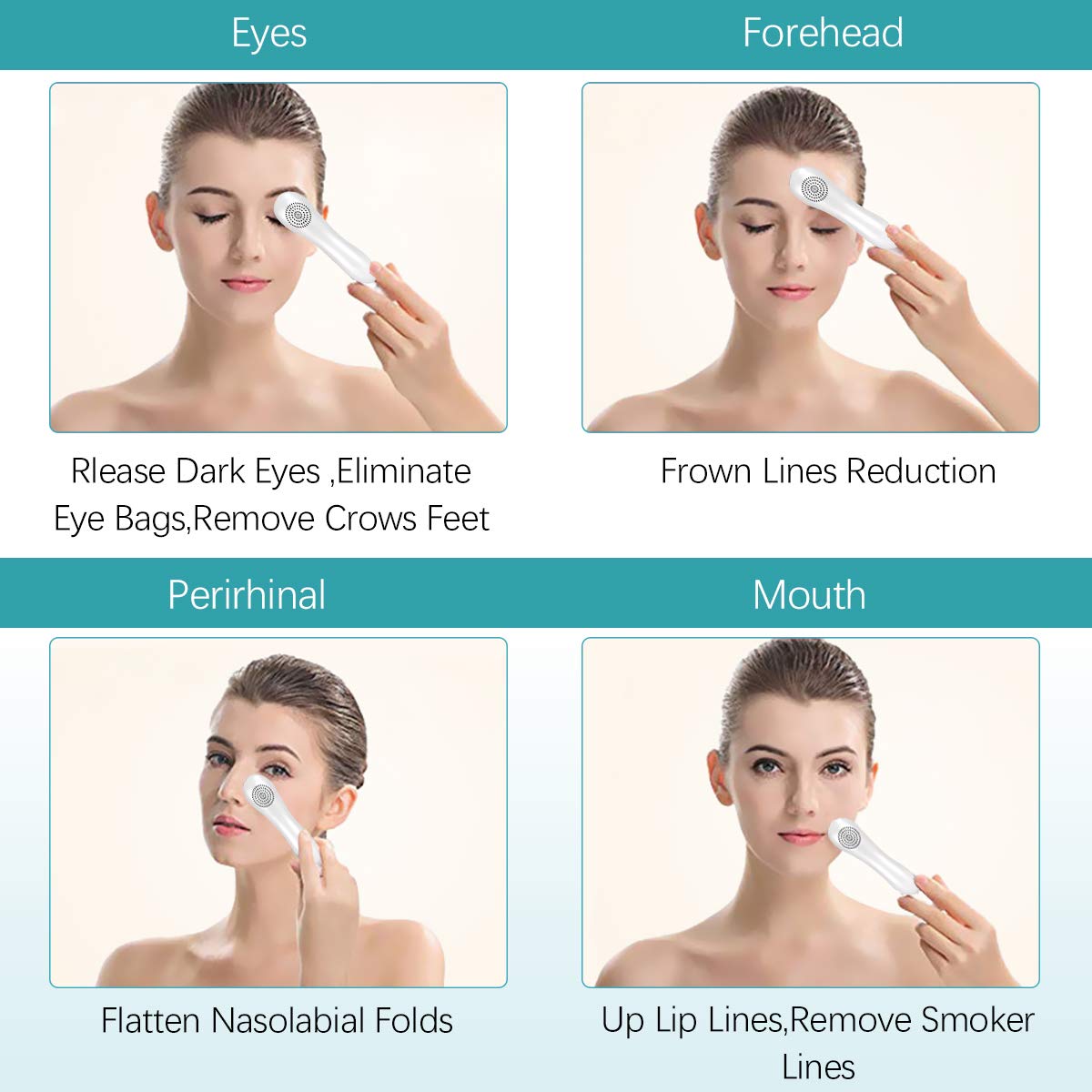 Hot and Cold Face Massager Ion Facial Device Skin Firming Face Toning Machine Sonic Beauty Device for Wrinkle Removal, Anti Aging, Deep Cleaning Skin Toning Massager: Beauty