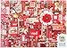 Cobble Hill Red Jigsaw Puzzle (1000 Piece)