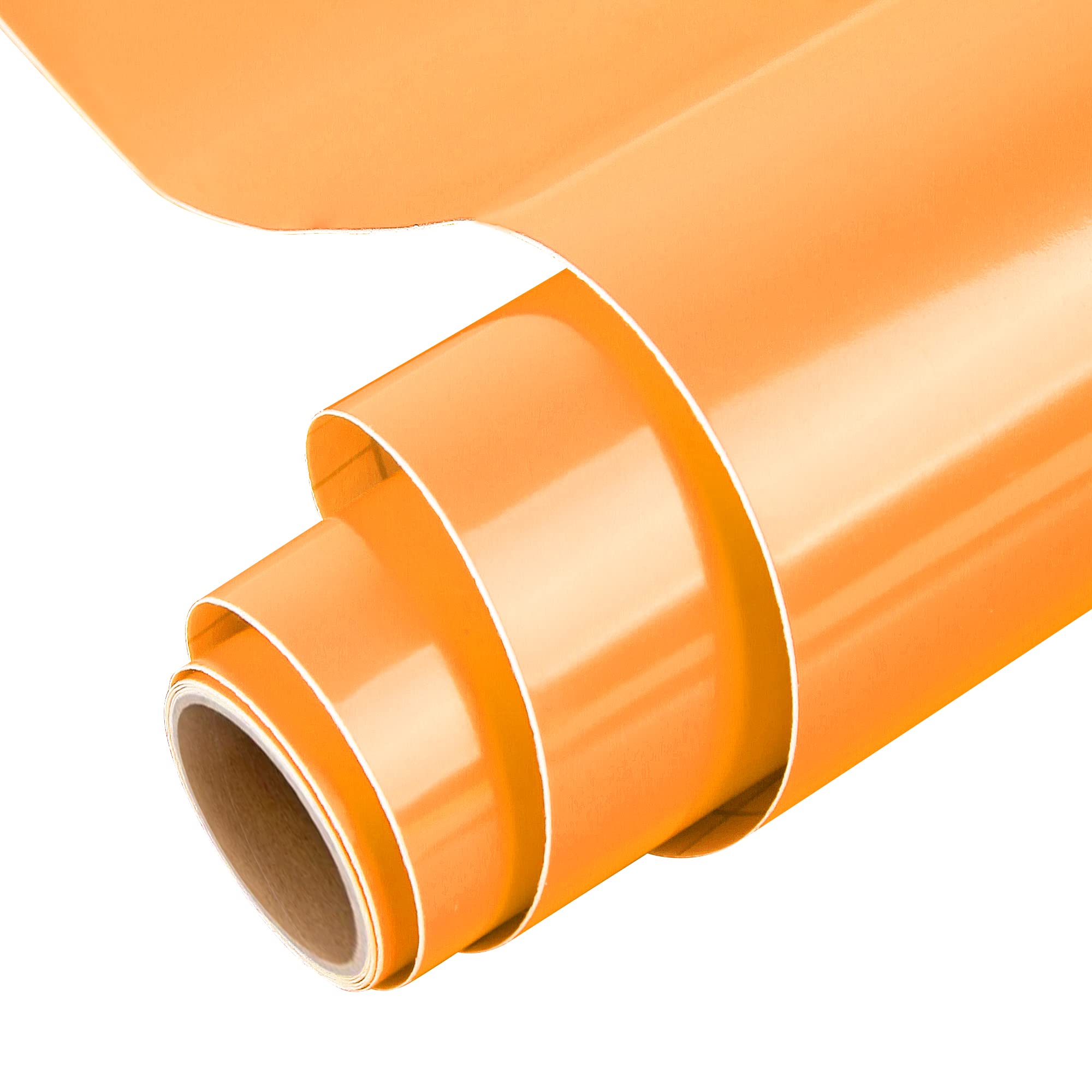 IModeur Orange Permanent Vinyl for Cricut, 12" x 5 Ft Permanent Vinyl Roll for Cricut, Silhouette & Cameo, Vinyl for Mug, Cup, Window & Home Decal, and other DIY projects